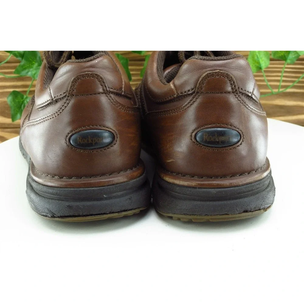 Rockport Shoes‎ Sz 10.5 M Brown Derby Oxfords Leather Men